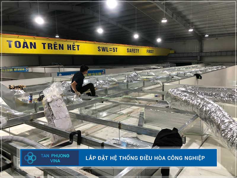 Lắp điều hòa công nghiệp tại công ty CNI Bắc Ninh