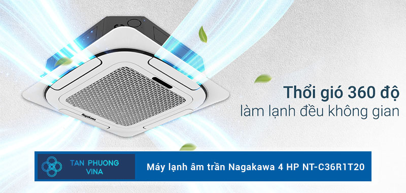 Máy lạnh âm trần Nagakawa 4 HP NT-C36R1T20 Máy lạnh âm trần Nagakawa 4 HP NT-C36R1T20